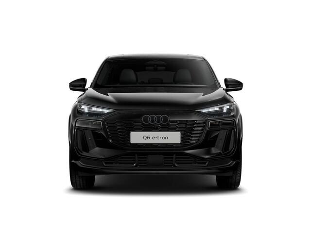 Audi Q6 Sportback e-tron S edition (B1) e-tron perf 100Kwh 225 kW / 306 PK | Glazen panoramadak | Luchtvering | Trekhaak | Zwart Leder | Stoelverwarming |