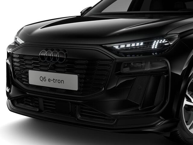 Audi Q6 Sportback e-tron S edition (B1) e-tron perf 100Kwh 225 kW / 306 PK | Glazen panoramadak | Luchtvering | Trekhaak | Zwart Leder | Stoelverwarming |