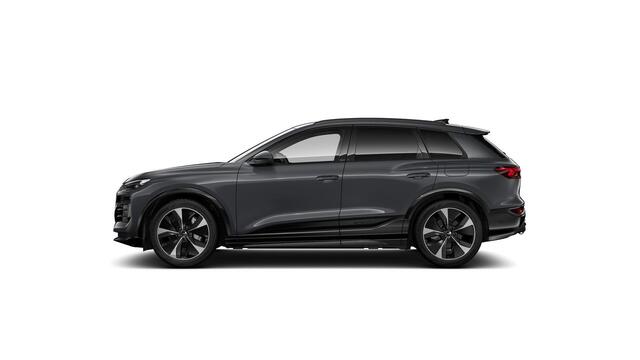 Audi Q6 e-tron Advanced edition 83 kWh | 252 PK | SoH 97% | Trekhaak | Matrix LED koplampen | Area view 360 | 21" LM velgen | Stoelverwarming | Aanvullende fabrieksgarantie t/m 12-12-2030 of max 100.000 KM |