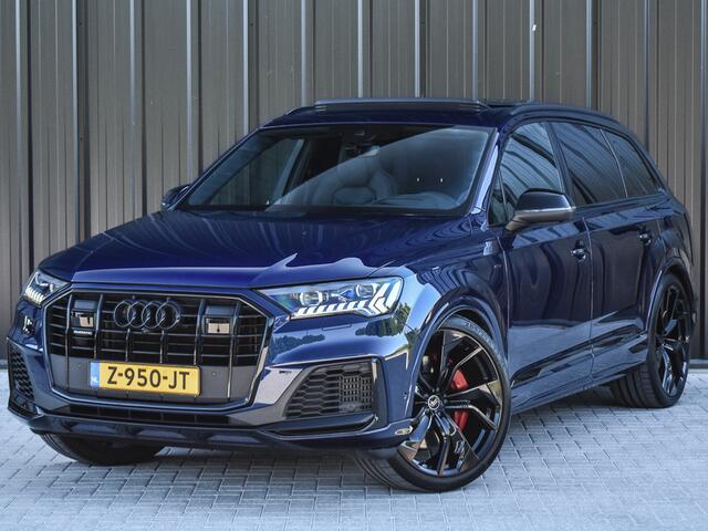Audi Q7 60 TFSI e QUATTRO PRO LINE S COMPETITION | S-SEATS | PANORAMADAK | DAB+ | CARBON INLEG | B&O AUDIO | NACHTZICHT ASSISTENT | ADAPTIEVE CRUISE CONTROL | MASSAGESTOELEN | STOEL- VERWARMING EN VENTILATIE | ELEKTR. TREKHAAK | LASER LICHT | 360 CAMERA |