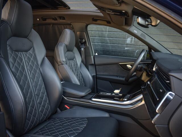 Audi Q7 60 TFSI e QUATTRO PRO LINE S COMPETITION | S-SEATS | PANORAMADAK | DAB+ | CARBON INLEG | B&O AUDIO | NACHTZICHT ASSISTENT | ADAPTIEVE CRUISE CONTROL | MASSAGESTOELEN | STOEL- VERWARMING EN VENTILATIE | ELEKTR. TREKHAAK | LASER LICHT | 360 CAMERA |