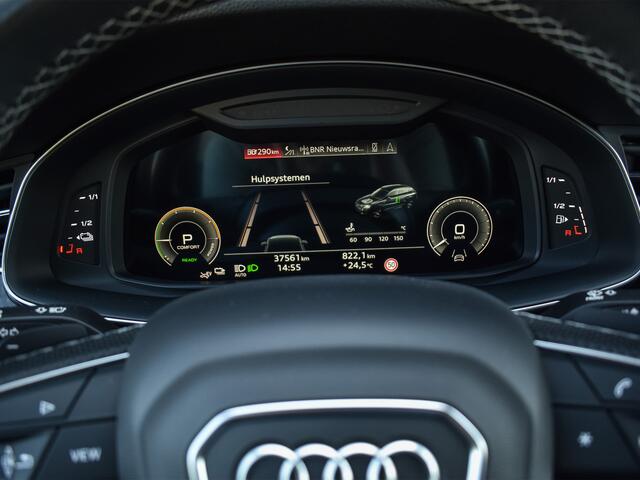 Audi Q7 60 TFSI e QUATTRO PRO LINE S COMPETITION | S-SEATS | PANORAMADAK | DAB+ | CARBON INLEG | B&O AUDIO | NACHTZICHT ASSISTENT | ADAPTIEVE CRUISE CONTROL | MASSAGESTOELEN | STOEL- VERWARMING EN VENTILATIE | ELEKTR. TREKHAAK | LASER LICHT | 360 CAMERA |