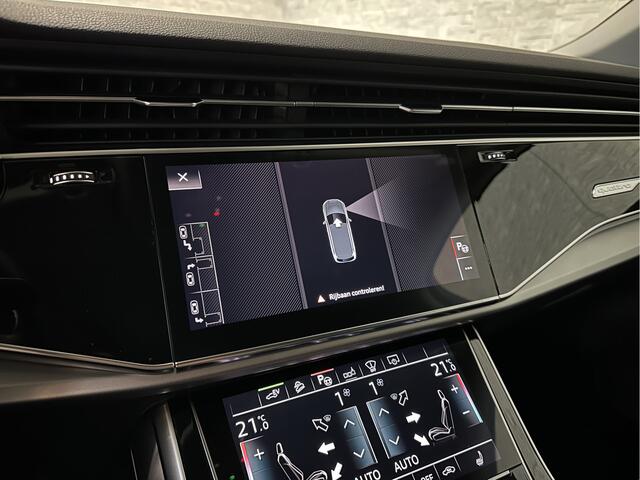 Audi Q7 55 TFSIe V6 381pk Quattro 67dkm! | Head-Up | Leder | Dodehoek | 22" | Virtual-Cockpit | LED | Elek. Stoelen | Standkachel | Camera | Stoelverwarming | 3-Zone Clima | Draadloos Laden | Park-Assist |