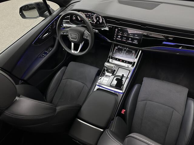 Audi Q7 60 TFSI e Competition S-Line | 360 Camera | ACC | Panorama | Carbon | Laser-LED | Trekhaak | B&O Sound | Keyless-Entry | Luchtvering | 22'' | Memory | Stoelverwarming V+A | Stuurverwarming | Stand Kachel | Zonwering | Carplay |