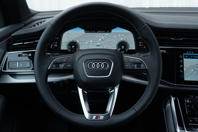 Audi Q7 60 TFSI e Facelift S-line 490PK S stoelen Panodak Luchtv. Laser Achteras Bestr. Head Up Trekhaak B&O Memory