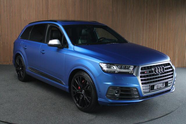 Audi Q7 4.0 TDI SQ7 quattro 7p Panodak HUD Leer 360 B&O ACC Navi PDC Standkachel Softclose Climate (4 zone) Alcantara hemel Lederen dashboard Luchtvering Climate Stoelverwarming v + a PDC B&O Rising Tweeter LM velgen