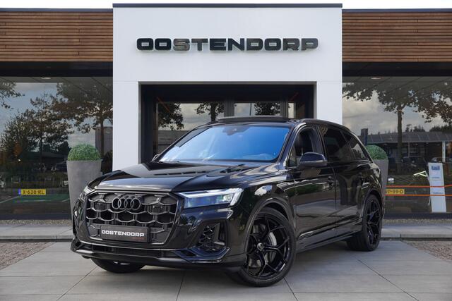 Audi Q7 55TFSIe/395pk Quattro S-Line Blackstyle|2024|Panoramadak|Trekhaak|Luchtvering|21"Blackstyle|Matrix|Memory-stoel|Head-up|Cruise+ACC|PDC+360Camera|Bang en Olufsen