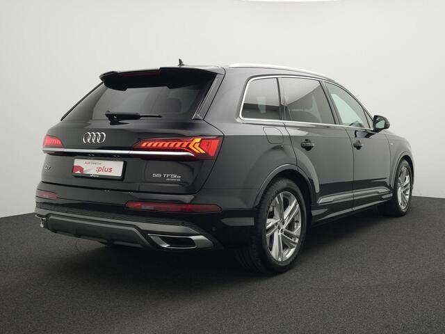 Audi Q7 55 TFSI e 381 pk Tiptronic quattro Pro Line Plus / S edition | Trekhaak | Head-up display | Stoelverwarming voor/achter | Achteruitrijcamera | Adaptive Cruise | 20 inch