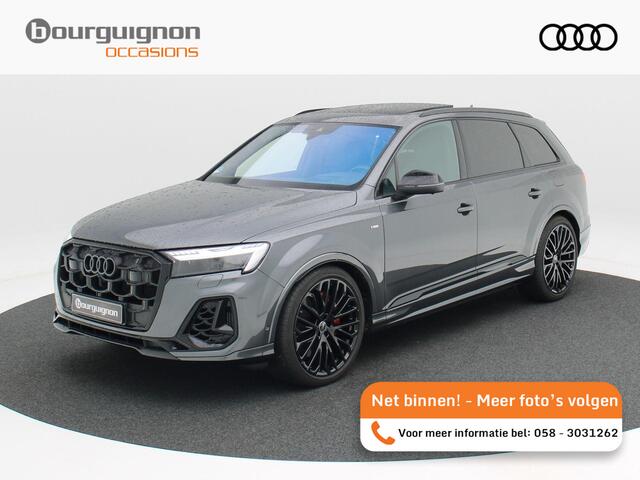 Audi Q7 60 TFSi e 490 Pk Automaat quattro S-Line | Panoramadak | Valcona Leder | Stoelverwarming | B&O Audio | 4wiel Besturing | Trekhaak | 22 Inch | 11.625 Km!!