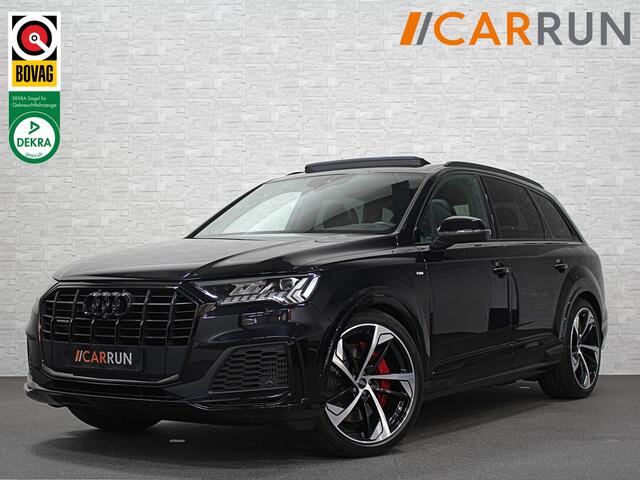 Audi Q7 55 TFSI e S-Line | Panorama | Leder | Luchtvering | LED-Matrix | Keyless-Go | Memory | Stoelverwarming V+A | Camera | Virtual-Cockpit | 3-Zone Clima | Draadloos Laden | Standkachel | Getint Glas |