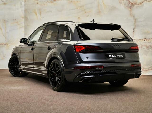 Audi Q7 60 TFSI e Quattro Pro Line S Competition, pano, B&O adv., carbon extr., nachtzicht, 4W-best, massage, OLED, S sportstoelen, HUD, Laserlicht, 22", NP170k