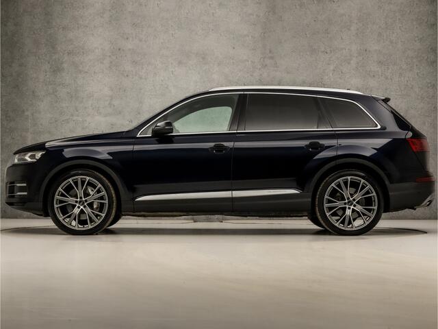 Audi Q7 3.0 TFSI quattro Sport 7 Persoons 334Pk Automaat (PANORAMADAK, VIRTUAL COCKPIT, LUCHTVERING, GROOT NAVI, MEMORY SEATS, HEAD-UP DISPLAY, 360 CAMERA, BOSE AUDIO, ZWART HEMEL, NIEUWSTAAT)