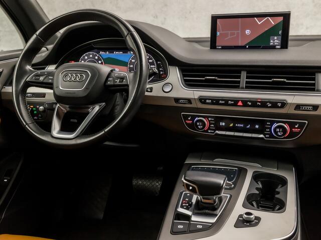 Audi Q7 3.0 TFSI quattro Sport 7 Persoons 334Pk Automaat (PANORAMADAK, VIRTUAL COCKPIT, LUCHTVERING, GROOT NAVI, MEMORY SEATS, HEAD-UP DISPLAY, 360 CAMERA, BOSE AUDIO, ZWART HEMEL, NIEUWSTAAT)