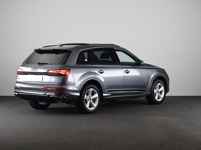 Audi Q7 55 TFSI e quattro Pro Line S 394pk Panoramadak, adaptive cruisecontrol, B&O soundsysteem, optiekpakket zwart Plus, Privacy Glass, Trekhaak