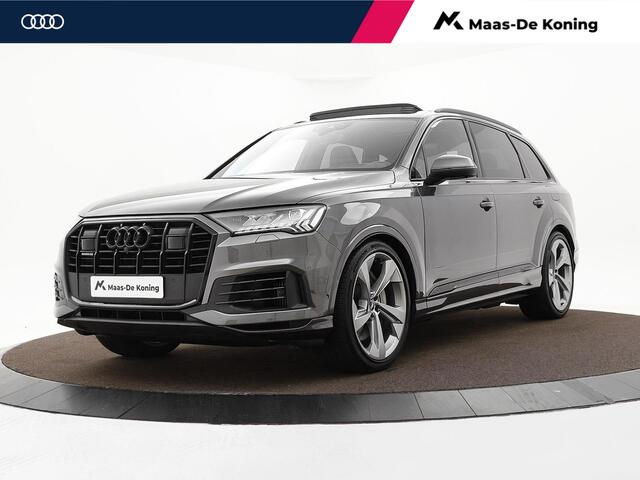 Audi Q7 55 TFSIe 380pk Tiptronic Quattro S Line · Panoramdak · Trekhaak · Leder · 360 Camera · Luchtvering · Elek. Achterklep · Massage · Stoelkoeling · 22'' Inch ·