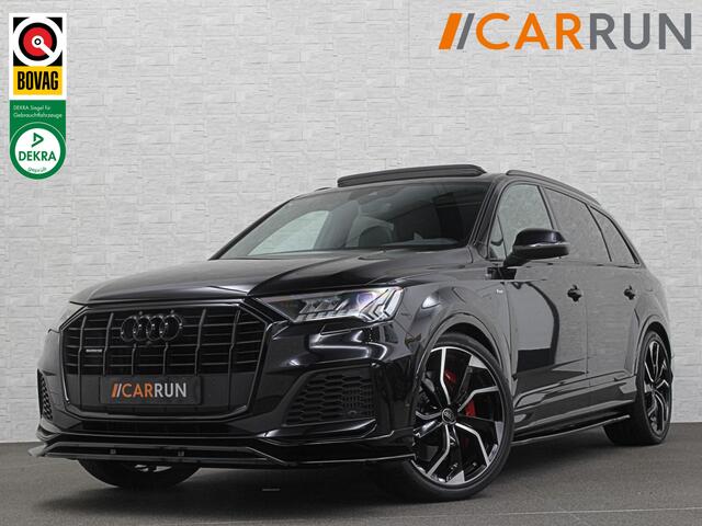 Audi Q7 3.0 V6 380pk Hybrid S-Line Sportpack | Panorama | Leder | Luchtvering | 22" | LED-Matrix | Keyless-Go | 22 inch | Memory | Alarm | Stoelverwarming V+A | Camera | Virtual-Cockpit | 3-Zone Clima | Draadloos Laden | Standkachel | Rijklaarprijs!