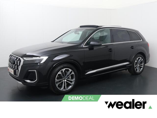 Audi Q7 Pro Line Advanced 55 TFSI e 394 PK | Bang & Olufsen 3D-sound | Stoelverkoeling | Trekhaak | Stuurwielverwarming | Panoramadak | Sfeerverlichting | Led-Verlichting | Luchtvering | Memory Seats | Leder |