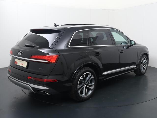 Audi Q7 Pro Line Advanced 55 TFSI e 394 PK | Bang & Olufsen 3D-sound | Stoelverkoeling | Trekhaak | Stuurwielverwarming | Panoramadak | Sfeerverlichting | Led-Verlichting | Luchtvering | Memory Seats | Leder |