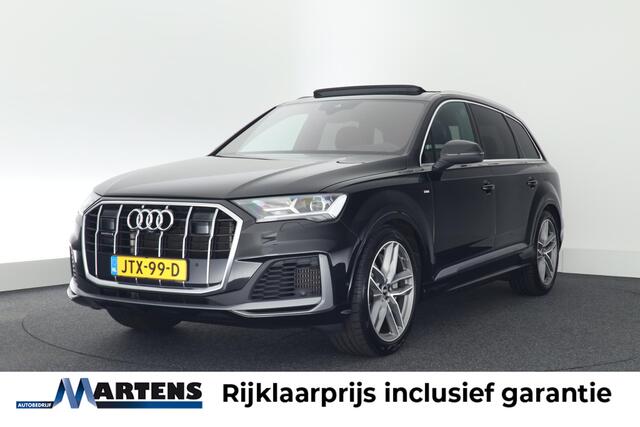 Audi Q7 55 TFSIe 381pk quattro Pro Line S Leder Memory Sluithulp B&O Panoramadak Camera Stoel + Stuurverwarming Luchtvering Navigatie 2x S-Line