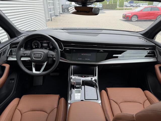 Audi Q7 Pro Line Advanced (C2 PI2) 55 TFSI e 290 kW / 394 | Bruin Leder | Stoelverkoeling/Verwarming | Massage Stoelen | Trekhaak | Stuurwiel verwarming | 4-Wiel besturing |