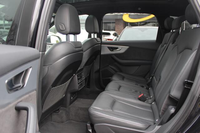 Audi Q7 55 TFSI e quattro Pro Line Plus / Trekhaak / Panoramadak / 360Camera / Luchtvering / Bose / Matrix LED / Softclose / Intr.voorverwarming / 20'' / Stoelventilatie+Massage+verwarming / Stuurverwarming / Keyless / Dodehoek / D