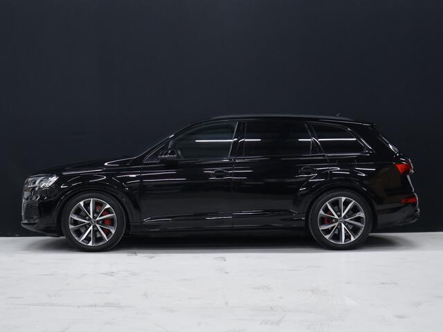 Audi Q7 60 TFSI e quattro Competition S Line [LUCHTVERING, TREKHAAK UITKLAPBAAR, SFEERVERLICHTING, ELEKTRISCH VERSTELBARE STOELEN, APPLE CARPLAY, ANDROID, STOELVERWARMING, CAMERA, PDC V+A, VOL LEDER, CRUISE, CLIMATE, NIEUWSTAAT]