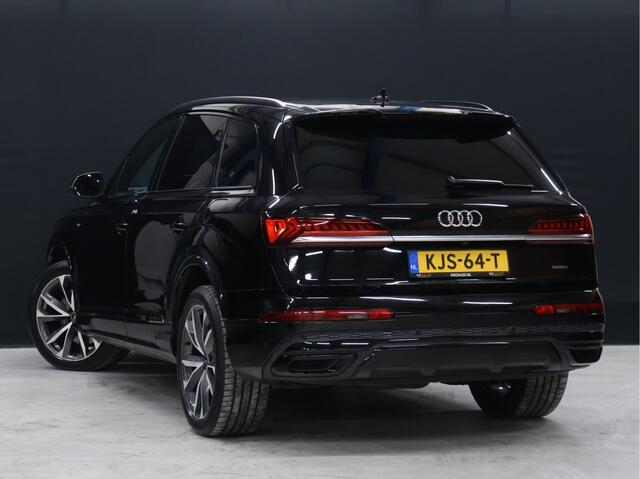 Audi Q7 60 TFSI e quattro Competition S Line [LUCHTVERING, TREKHAAK UITKLAPBAAR, SFEERVERLICHTING, ELEKTRISCH VERSTELBARE STOELEN, APPLE CARPLAY, ANDROID, STOELVERWARMING, CAMERA, PDC V+A, VOL LEDER, CRUISE, CLIMATE, NIEUWSTAAT]