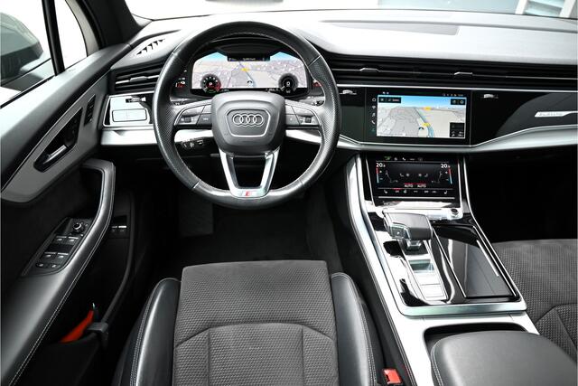 Audi Q7 55 TFSI e QUATTRO / PANO / LED MATRIX / 360 CAMERA / MEMORY / ACC / SFEERVERLICHTING / TREKHAAK / NARDO GREY / NL AUTO