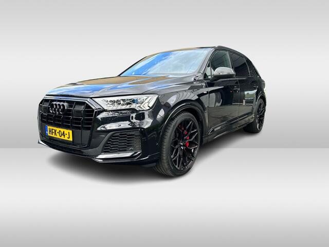 Audi Q7 60 TFSI e quattro Competition / Trekhaak / Panoramadak / 360Camera / Head-up / Softclose / Luchtvering / 22'' / Keyless / Matrix LED / Carbon intr. / Stoelventilatie+Verwarming / Stuurverwarming / Bose / Dodehoek / DAB /