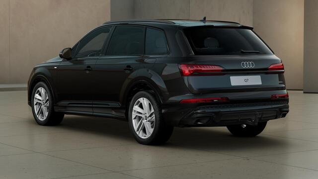 Audi Q7 55 TFSI e 394PK quattro Pro Line S | Panoramadak | Head-Up | Trekhaak | Ambient-Light | Zwart-Optiek | Top-View | Comfort-Sleutel | Memory-Bestuurderstoel | Stoelverwarming voor+achter | Leder |