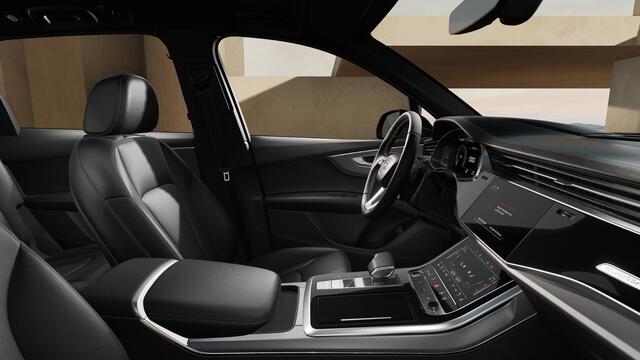 Audi Q7 55 TFSI e 394PK quattro Pro Line S | Panoramadak | Head-Up | Trekhaak | Ambient-Light | Zwart-Optiek | Top-View | Comfort-Sleutel | Memory-Bestuurderstoel | Stoelverwarming voor+achter | Leder |