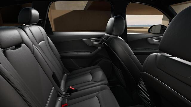 Audi Q7 55 TFSI e 394PK quattro Pro Line S | Panoramadak | Head-Up | Trekhaak | Ambient-Light | Zwart-Optiek | Top-View | Comfort-Sleutel | Memory-Bestuurderstoel | Stoelverwarming voor+achter | Leder |
