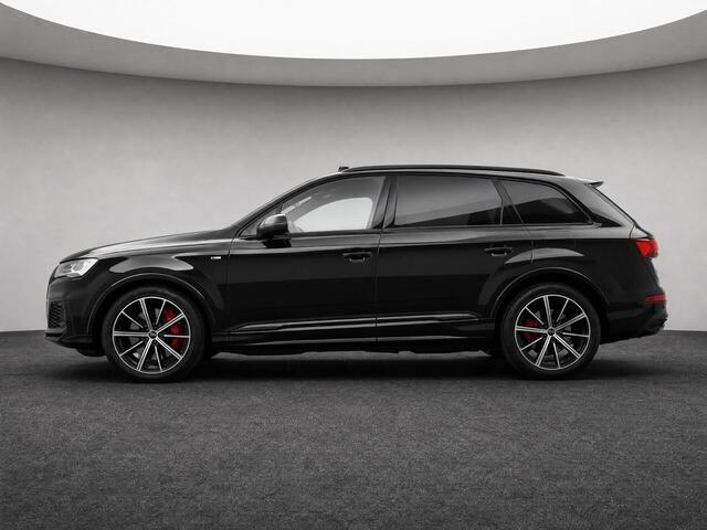 Audi Q7 55 TFSIe 381pk Quattro Pro Line S Panoramadak · Trekhaak · Luchtvering · B&O · Leder Valcona · Elek. Stoelen + Geheugen Bestuurder · 21'' Inch · 360 Camera · SOH 97,2% · EXTRA INRUILKORTING ·