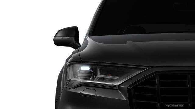 Audi Q7 55 TFSI e quattro Pro Line Advanced Panoramadak - Head up - Parkeerassistent - Servosluiting - Comfort interieurvoorverwarming - Hemel in stof zwart - Achterbank plus - Elektrisch verstelbare stoelen -