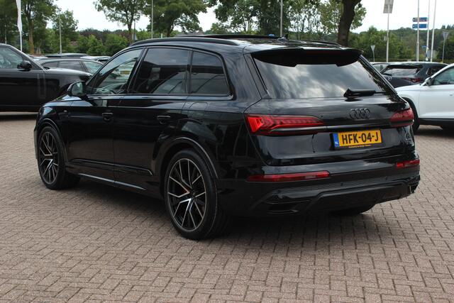 Audi Q7 60 TFSI e quattro Competition / SoH 91,5% / Trekhaak / Panoramadak / 360Camera / Head-up / Softclose / Luchtvering / 22'' / Keyless / Matrix LED / Carbon intr. / Stoelventilatie+Verwarming / Stuurverwarming / Bose / Dodeh