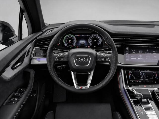 Audi Q7 55 TFSI e quattro Pro Line S 394 PK ·Leder bekleding · Assistentie. plus, remote park · Head-Up display · Glazen panorama dak · Bang & Olufsen