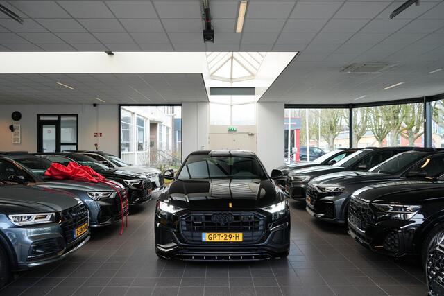 Audi Q8 55 TFSI e Quattro | PANO | SQ8 | 3X S-LINE | SFEER | 360 CAMERA | LUCHTVERING