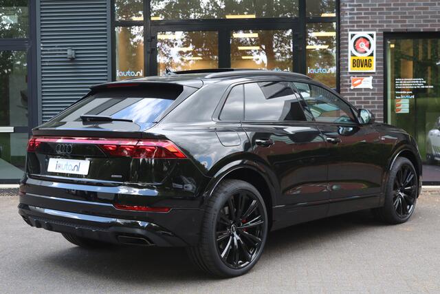 Audi Q8 60 TFSI e quattro Pro Line S Competition Laser-Matrix/Pano/4wiel/B&O/360/RS-stoel/Design Red/Luchtvering/Keyless/Head-up/Trekhaak