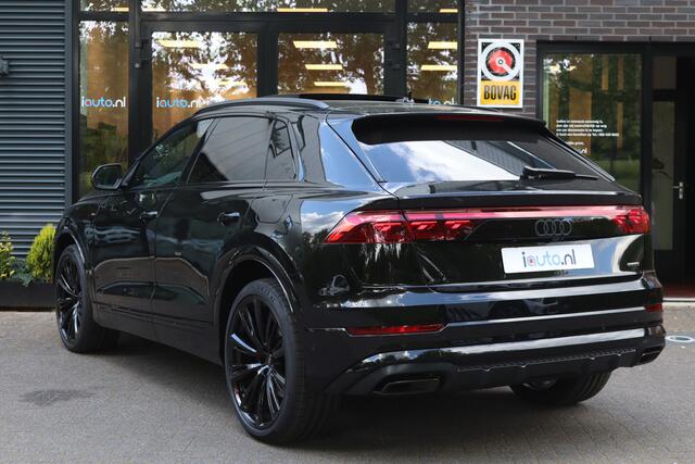 Audi Q8 60 TFSI e quattro Pro Line S Competition Laser-Matrix/Pano/4wiel/B&O/360/RS-stoel/Design Red/Luchtvering/Keyless/Head-up/Trekhaak