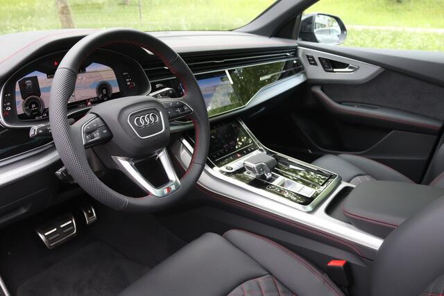 Audi Q8 60 TFSI e quattro Pro Line S Competition Laser-Matrix/Pano/4wiel/B&O/360/RS-stoel/Design Red/Luchtvering/Keyless/Head-up/Trekhaak