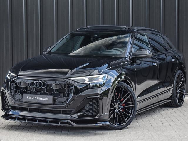 Audi Q8 55TFSI e QUATTRO PRO LINE S COMPETITION | S-SEATS | 24 INCH | PANORAMADAK | 4 WIEL BESTURING | B&O SOUND | HEAD-UP | LUCHTVERING | DAB+ | SOFT-CLOSE | KEYLESS GO | ADAPTIVE CRUISE | 360 CAMERA | AMBIANCE INTERIEUR | TREKHAAK | BLACK-OPTIC