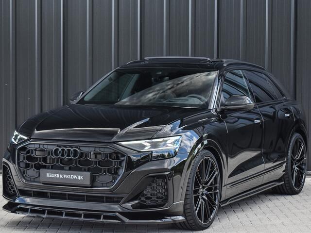 Audi Q8 55TFSI e QUATTRO PRO LINE S COMPETITION | S-SEATS | 24 INCH | PANORAMADAK | 4 WIEL BESTURING | B&O SOUND | HEAD-UP | LUCHTVERING | DAB+ | SOFT-CLOSE | KEYLESS GO | ADAPTIVE CRUISE | 360 CAMERA | AMBIANCE INTERIEUR | TREKHAAK | BLACK-OPTIC