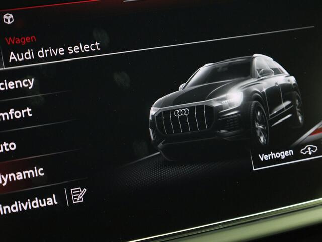 Audi Q8 55 TFSIe/381pk Quattro S Line · Panoramadak · B&O Sound · Leder Valcona · Head-Up Display · Luchtvering · Elek. Voorstoelen · Matrix LED ·