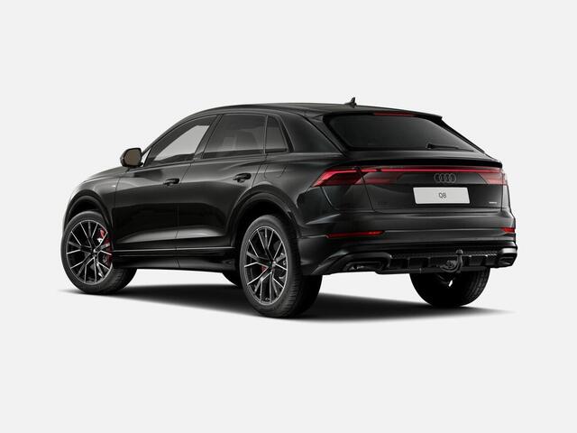 Audi Q8 Pro Line S 55 TFSI e 290 kW / 394 PK SUV 8 versn. · B&O Premium 3D · Glazen panoramadak · Trekhaak elek. wegklapbaar · Sportstoelen plus voorin