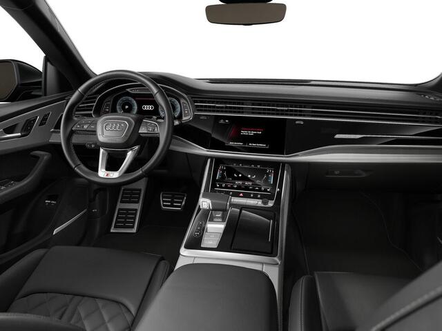 Audi Q8 Pro Line S 55 TFSI e 290 kW / 394 PK SUV 8 versn. · B&O Premium 3D · Glazen panoramadak · Trekhaak elek. wegklapbaar · Sportstoelen plus voorin