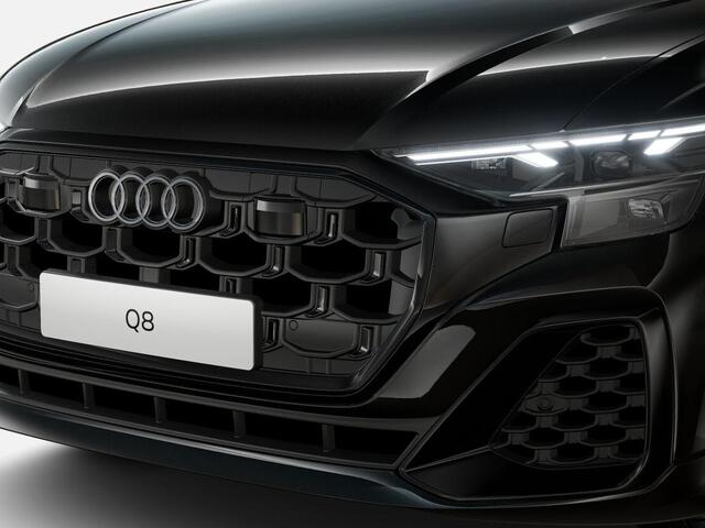 Audi Q8 Pro Line S 55 TFSI e 290 kW / 394 PK SUV 8 versn. · B&O Premium 3D · Glazen panoramadak · Trekhaak elek. wegklapbaar · Sportstoelen plus voorin