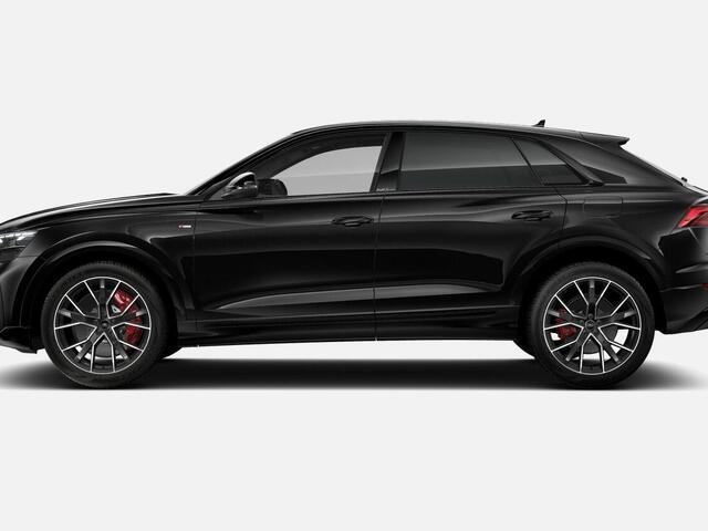 Audi Q8 Pro Line S 55 TFSI e 290 kW / 394 PK SUV 8 versn. · B&O Premium 3D · Glazen panoramadak · Trekhaak elek. wegklapbaar · Sportstoelen plus voorin
