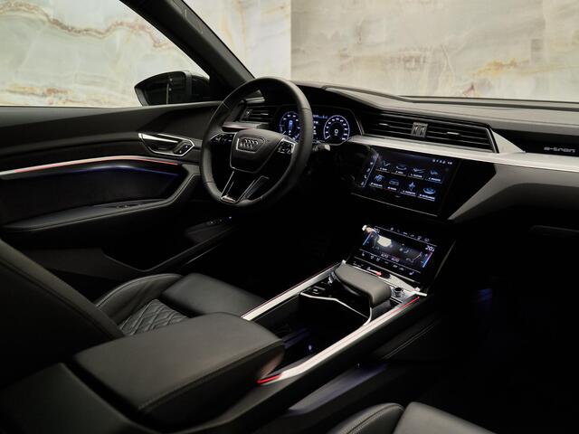 Audi Q8 Sportback e-tron 55 Quattro S Edition, 22", S Sportstoelen, pano, luchtv., matrix-LED, 360-camera, HUD, memory, ACC, keyless, leder, privacy
