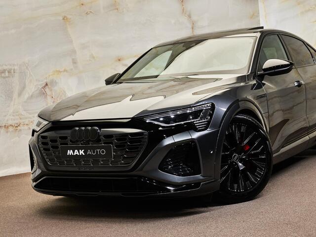Audi Q8 Sportback e-tron 55 Quattro S Edition, pano, S Sportstoelen, 21", B&O, luchtv., memory, carbon, keyless, ACC, privacy