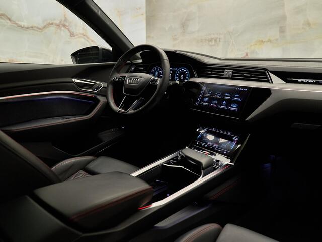 Audi Q8 Sportback e-tron 55 Quattro S Edition, pano, S Sportstoelen, 21", B&O, luchtv., memory, carbon, keyless, ACC, privacy